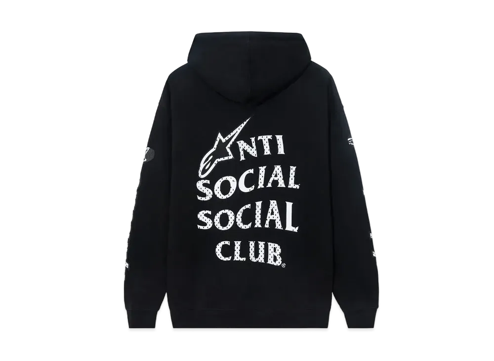 ANTI SOCIAL SOCIAL CLUB x Alpine Stars Track Black Hoodie "Black"