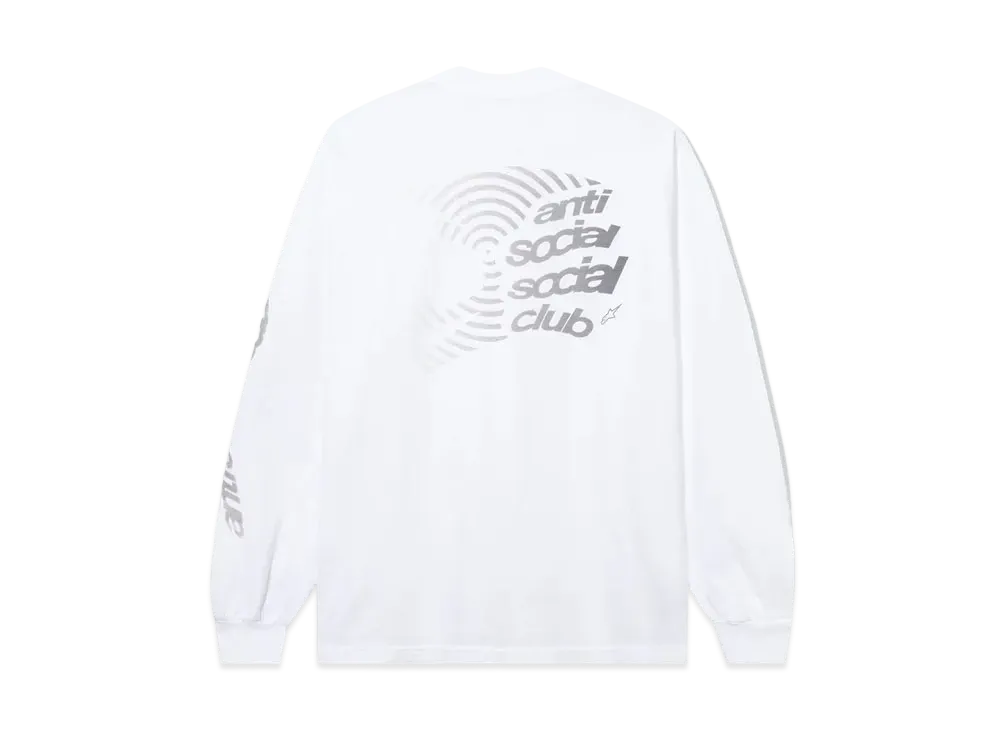 ANTI SOCIAL SOCIAL CLUB x Alpine Stars Helmet White Long Sleeve Tee "White"