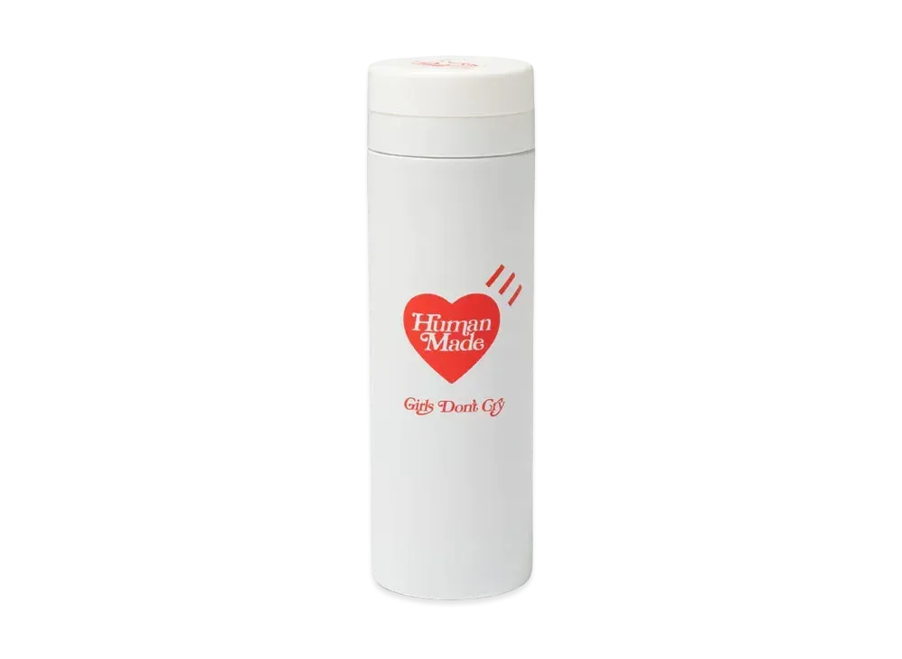 HUMAN MADE GDC Valentine's Day Thermo Stainless Bottle 500ml "White" / VERDY