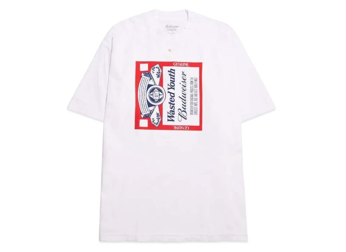 Wasted Youth x Budweiser Tee "White" / VERDY