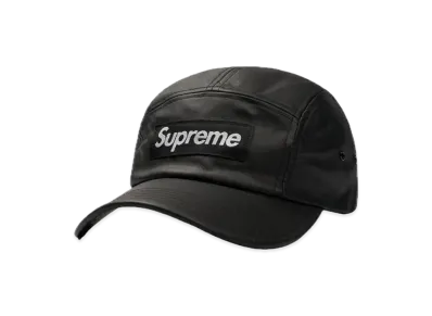Supreme Leather Camp Cap "Black"