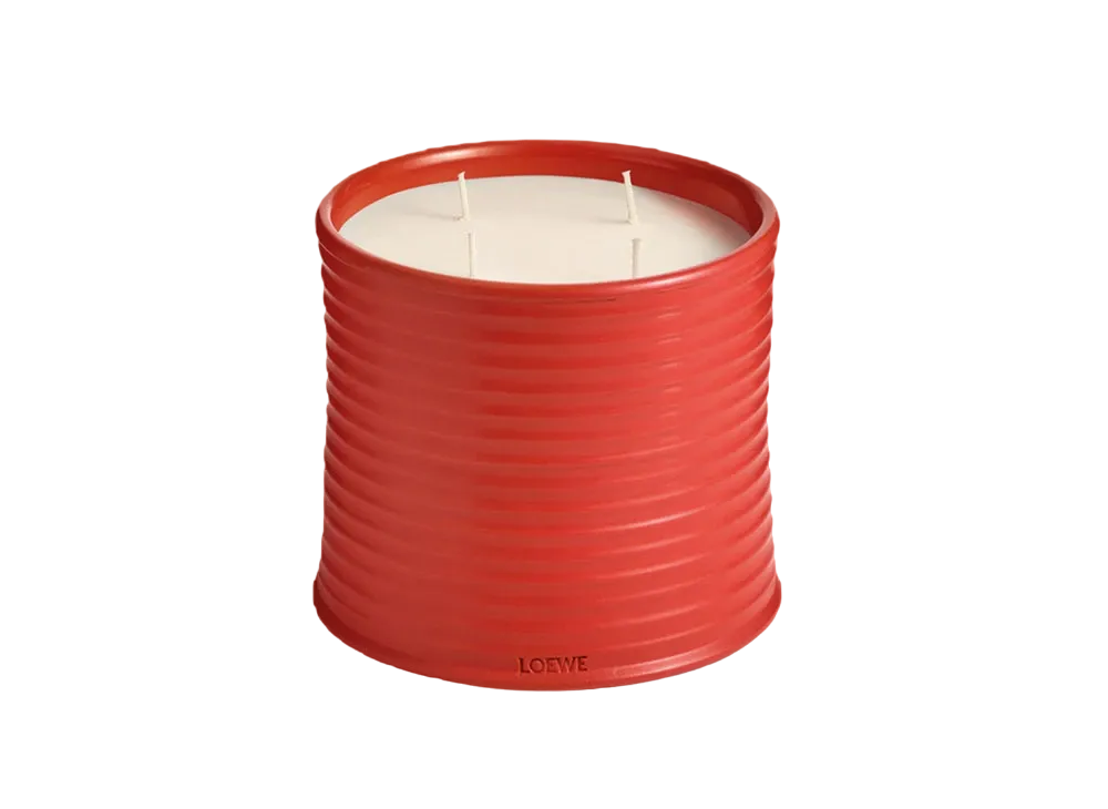 LOEWE Large Tomato Leaves Candle "Red"