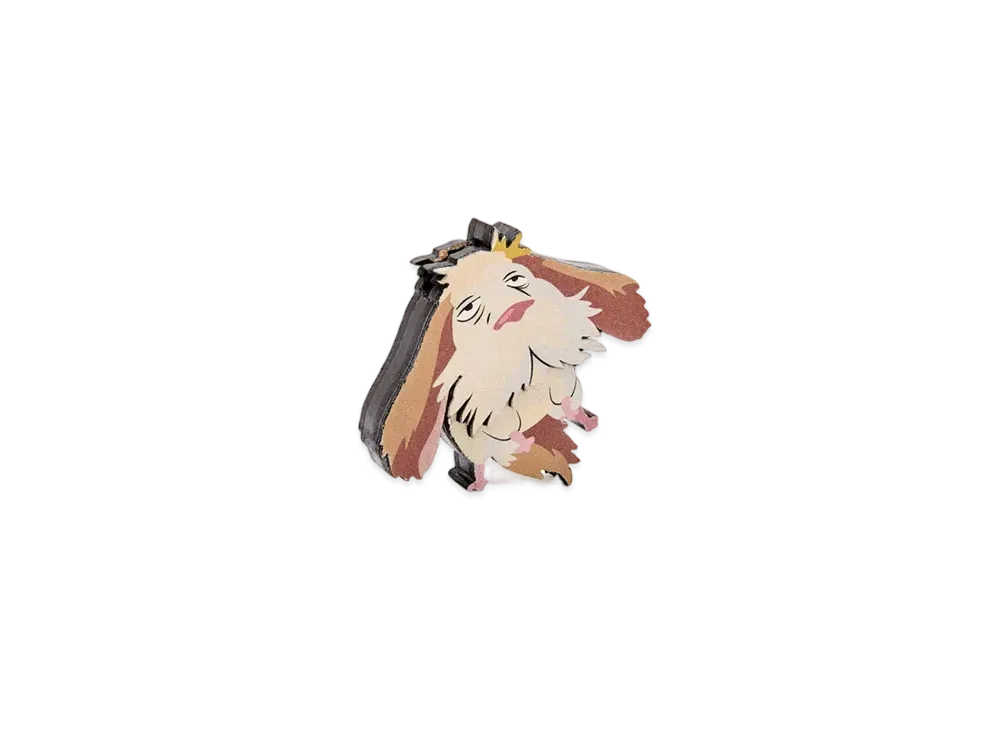 LOEWE x Howl's Moving Castle Heen Dice In Calfskin "Rust"