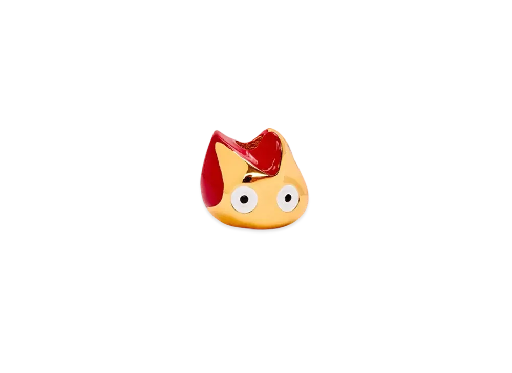 LOEWE x Howl's Moving Castle Calcifer Dice In Brass "Orange/Gold"