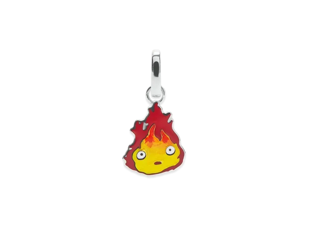 LOEWE x Howl's Moving Castle Calcifer Charm In Sterling Silver "Silver"