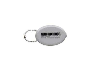 NEIGHBORHOOD Logo . Coin Case "Gray"