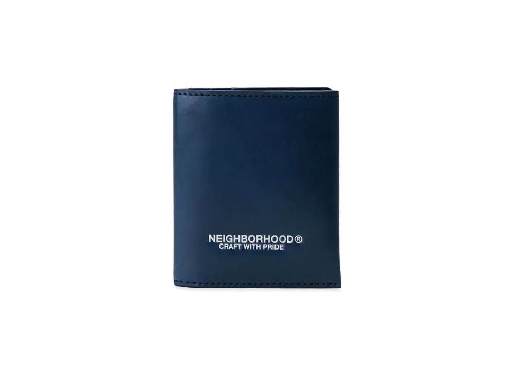 NEIGHBORHOOD Leather Micro Wallet "Navy"