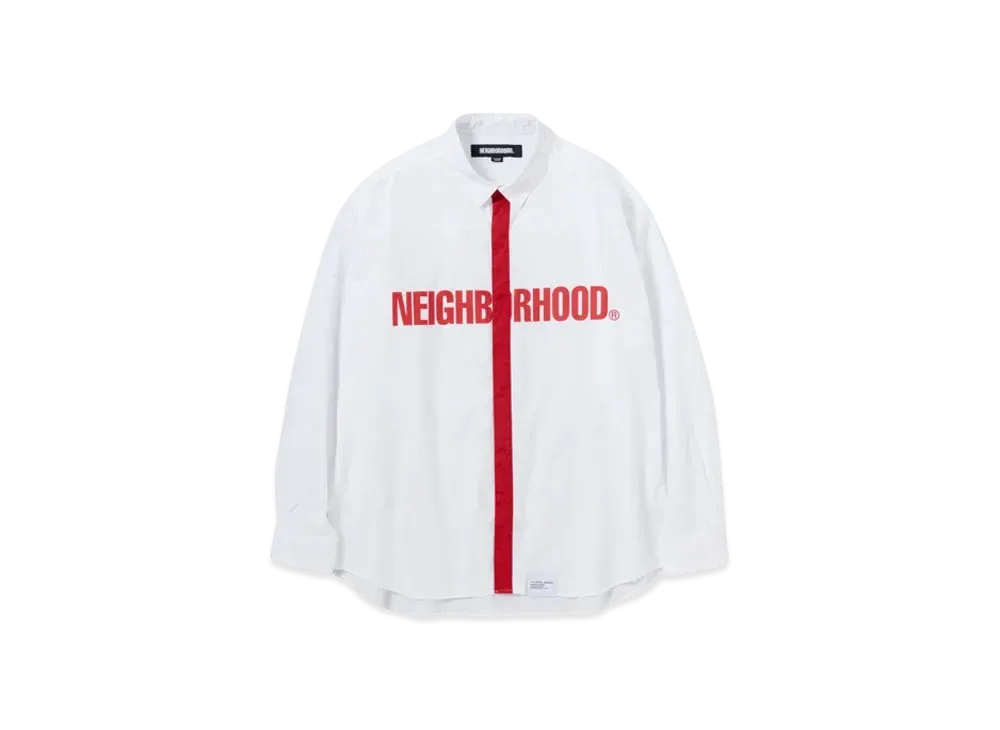 NEIGHBORHOOD Tie Shirt LS "Red"