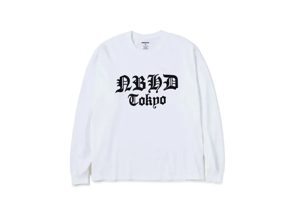 NEIGHBORHOOD NH . Tee LS-7 "White"