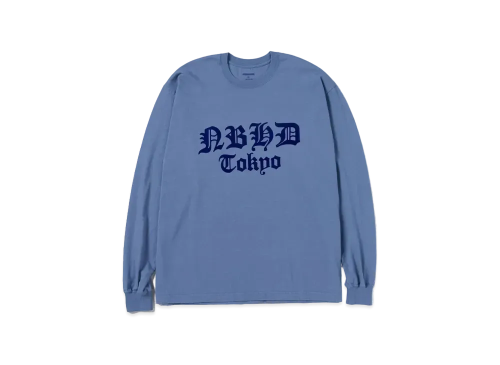 NEIGHBORHOOD NH . Tee LS-7 "Blue Gray"
