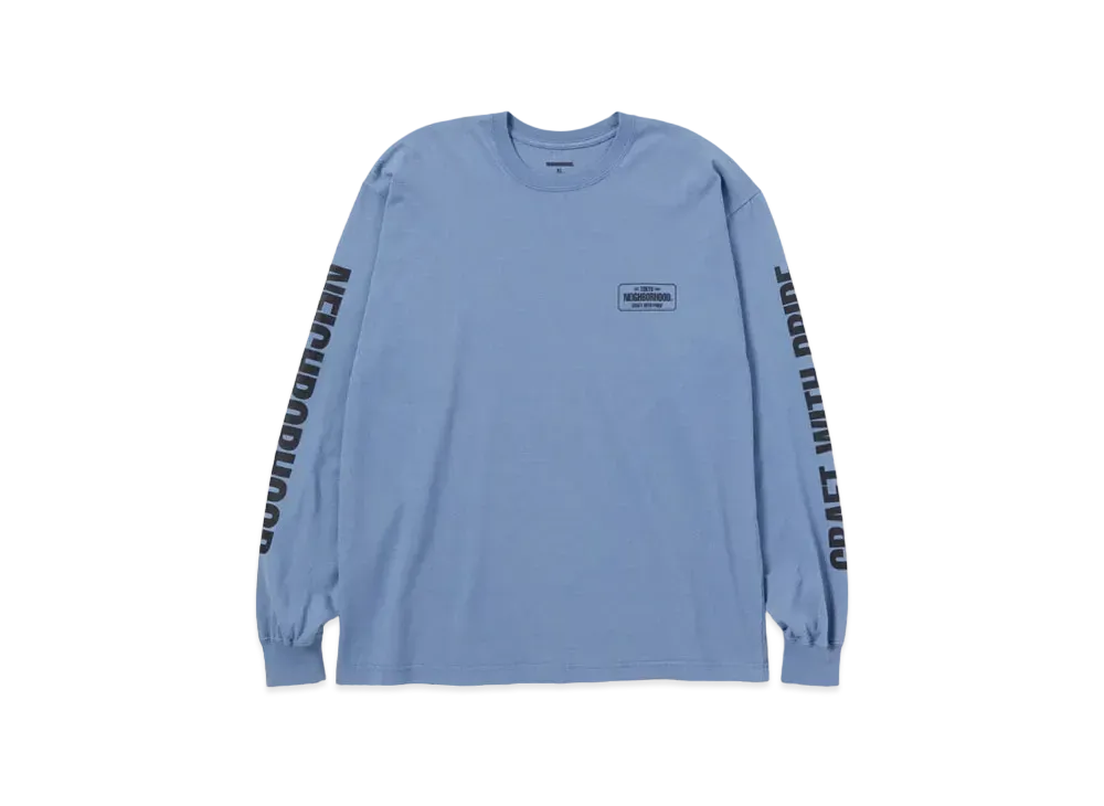 NEIGHBORHOOD NH . Tee LS-1 "Blue Gray"