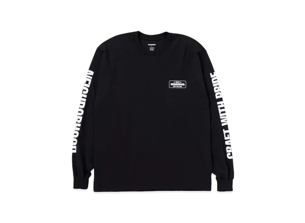 NEIGHBORHOOD NH . Tee LS-1 "Black"
