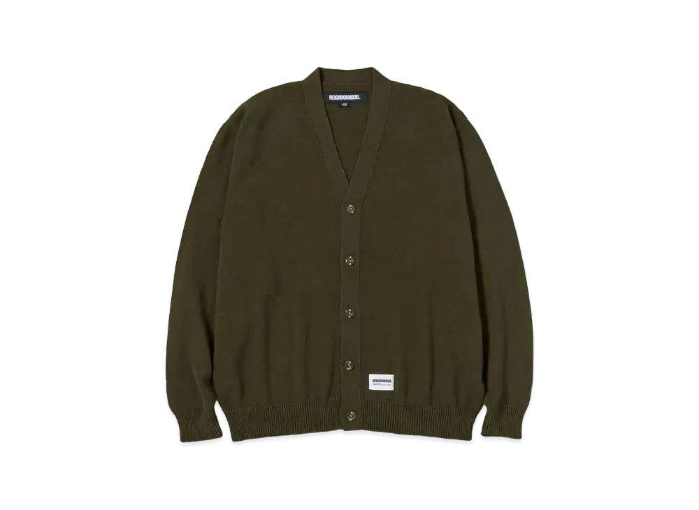 NEIGHBORHOOD Plain Cardigan "Olive Drab"