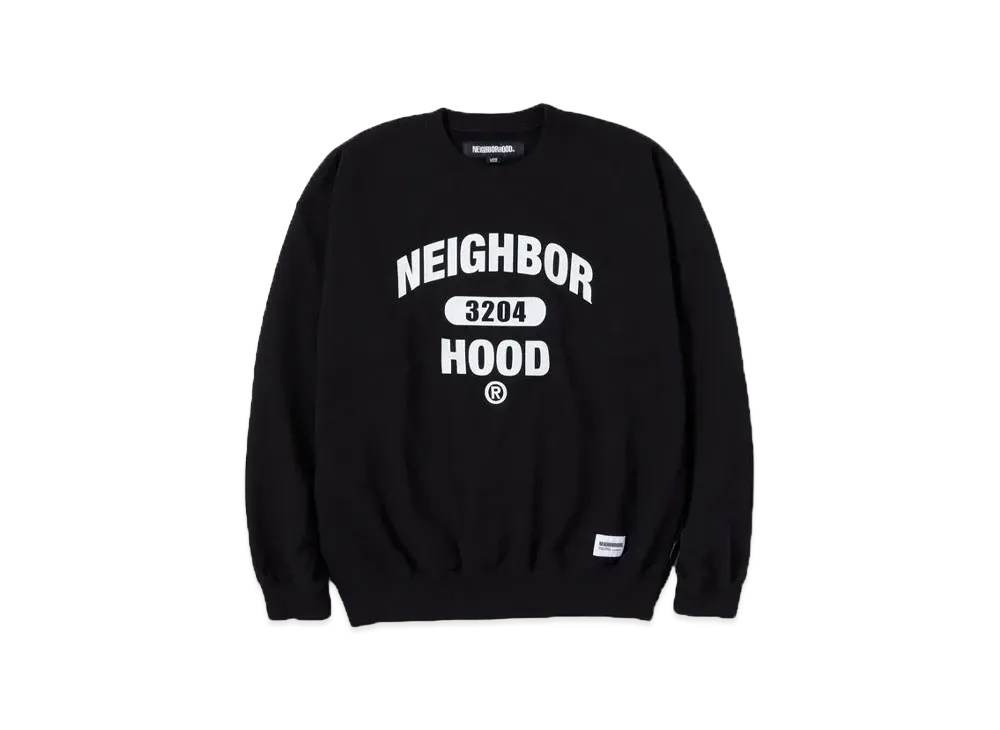 NEIGHBORHOOD College Sweatshirt LS "Black"