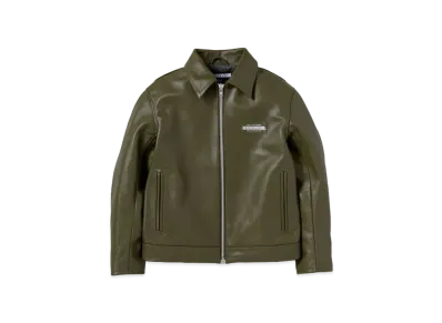 NEIGHBORHOOD Single Leather Jacket "Olive Drab"