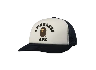 A BATHING APE X JJJJOUND COLLEGE MESH CAP "Navy"