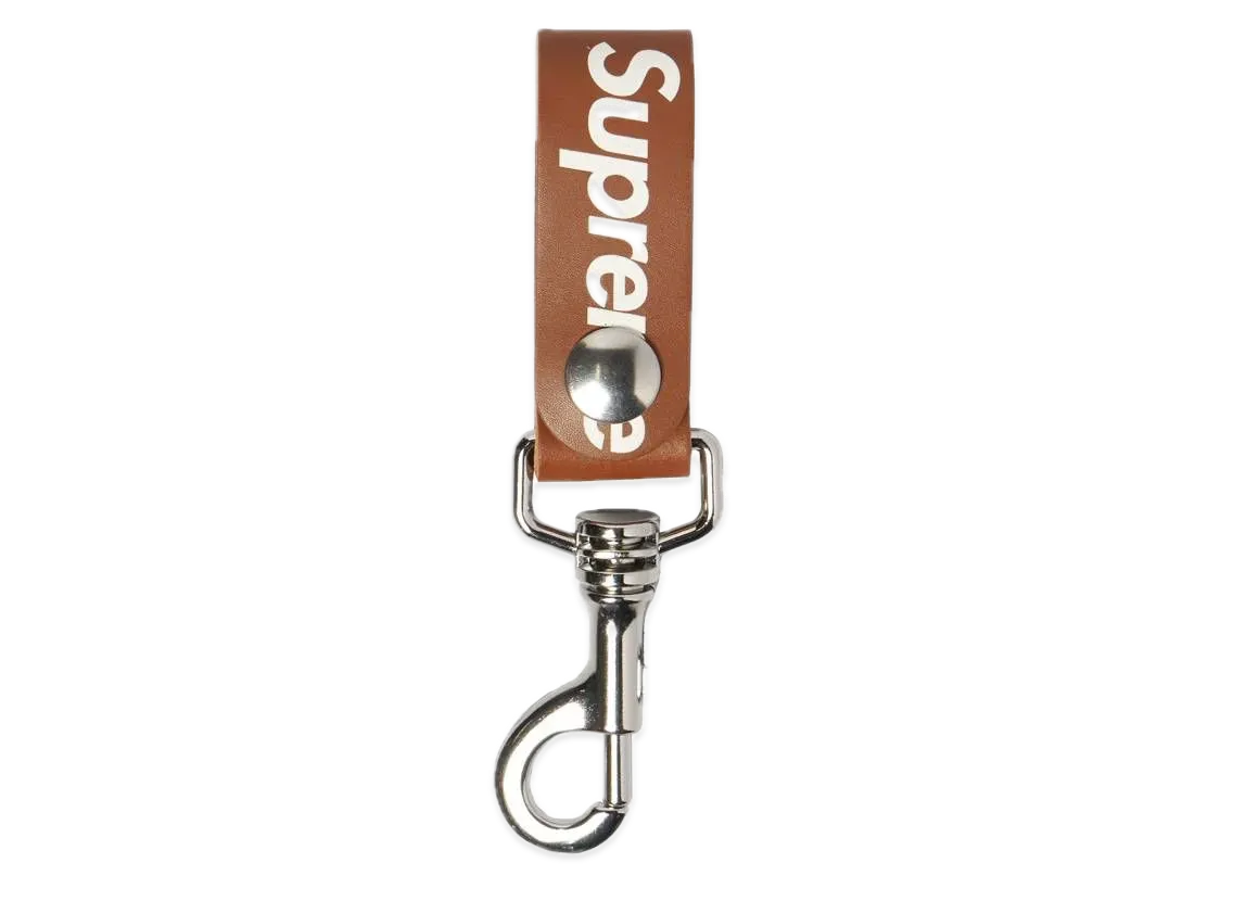 Supreme Leather Key Loop "Brown"