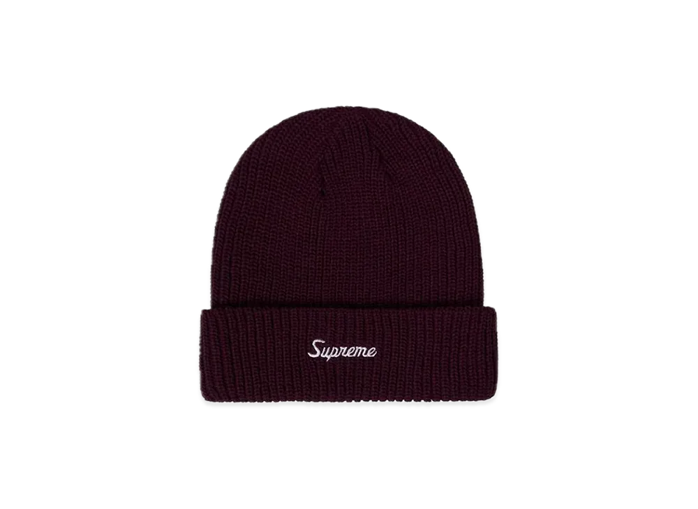Supreme Loose Gauge Beanie "Eggplant" (21FW)