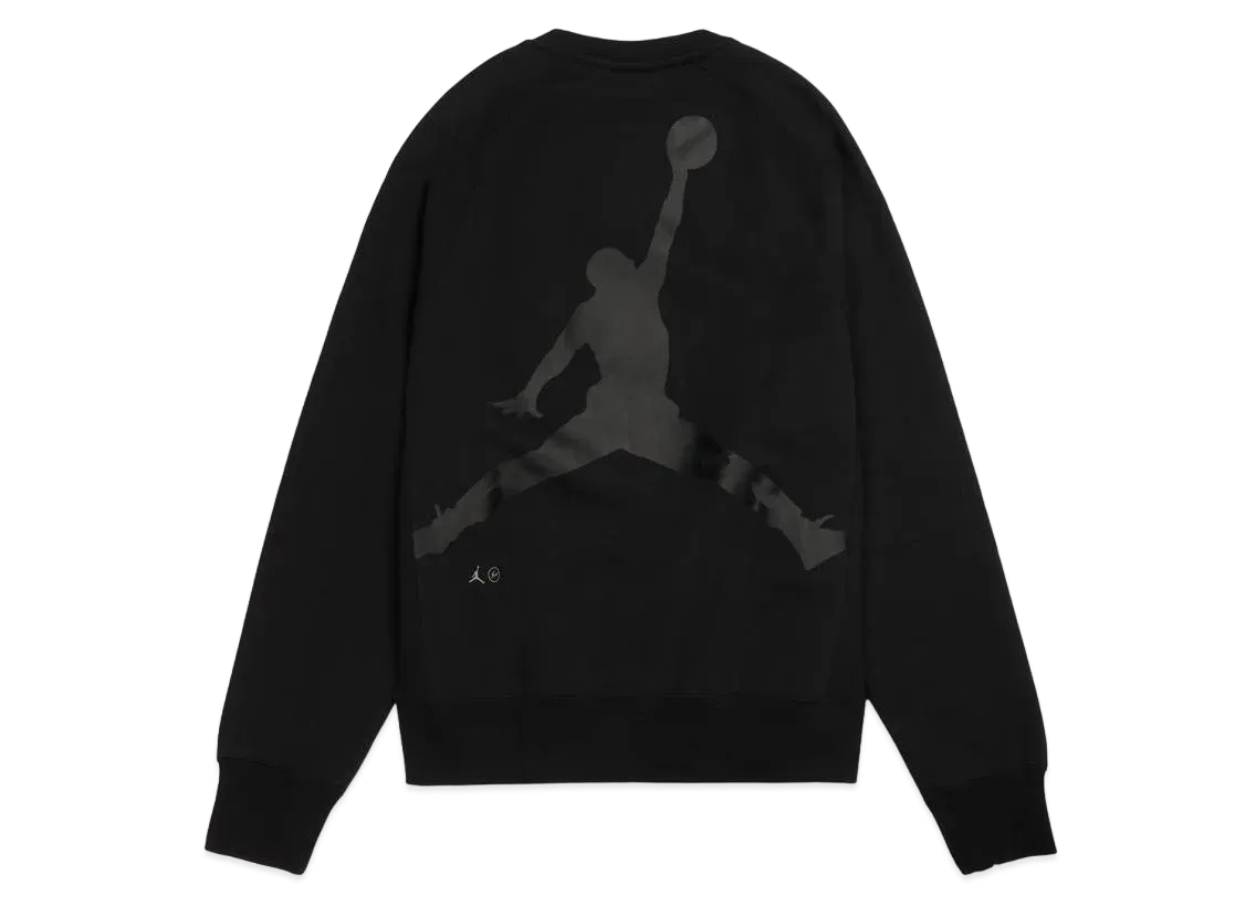 Air Jordan x Fragment Crewneck Sweatshirt "Black"