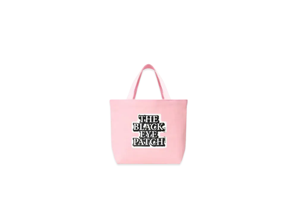Black Eye Patch OG Label Tote Bag Small "Pink"