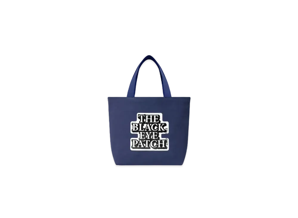 Black Eye Patch OG Label Tote Bag Medium "Navy"