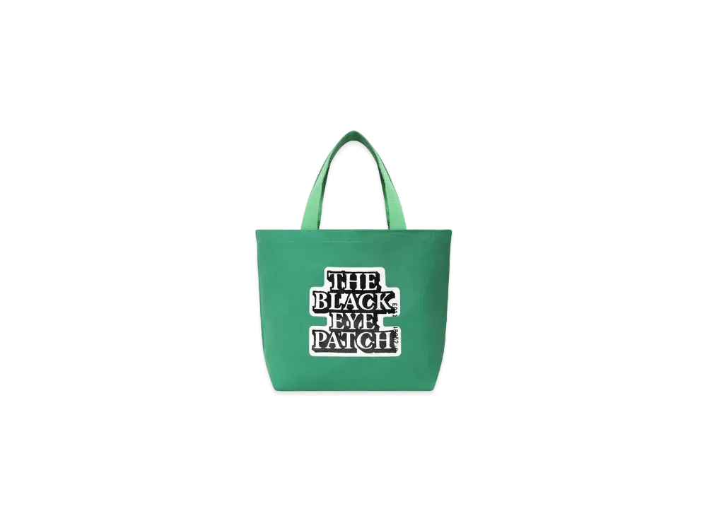Black Eye Patch OG Label Tote Bag Medium "Green"