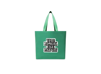 Black Eye Patch OG Label Tote Bag Large "Green"