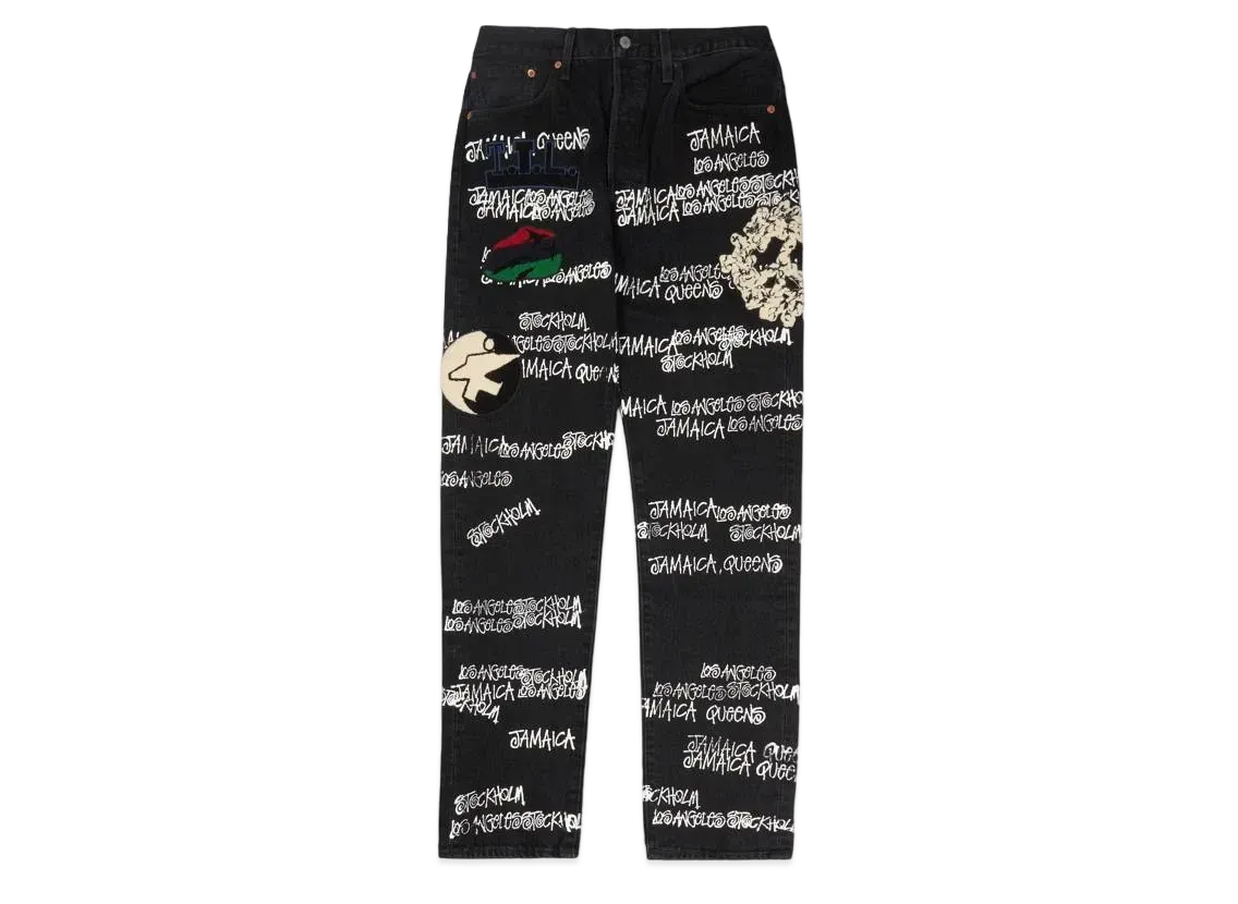 ステューシー x アワーレガシー x デニムティアーズ パンツ "ブラック"