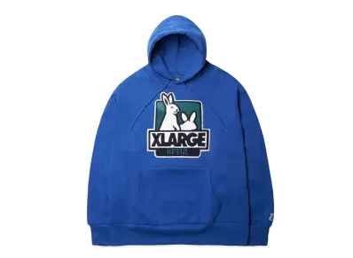 XLARGE x FR2 BOX LOGO SWEAT HOODIE "Blue"