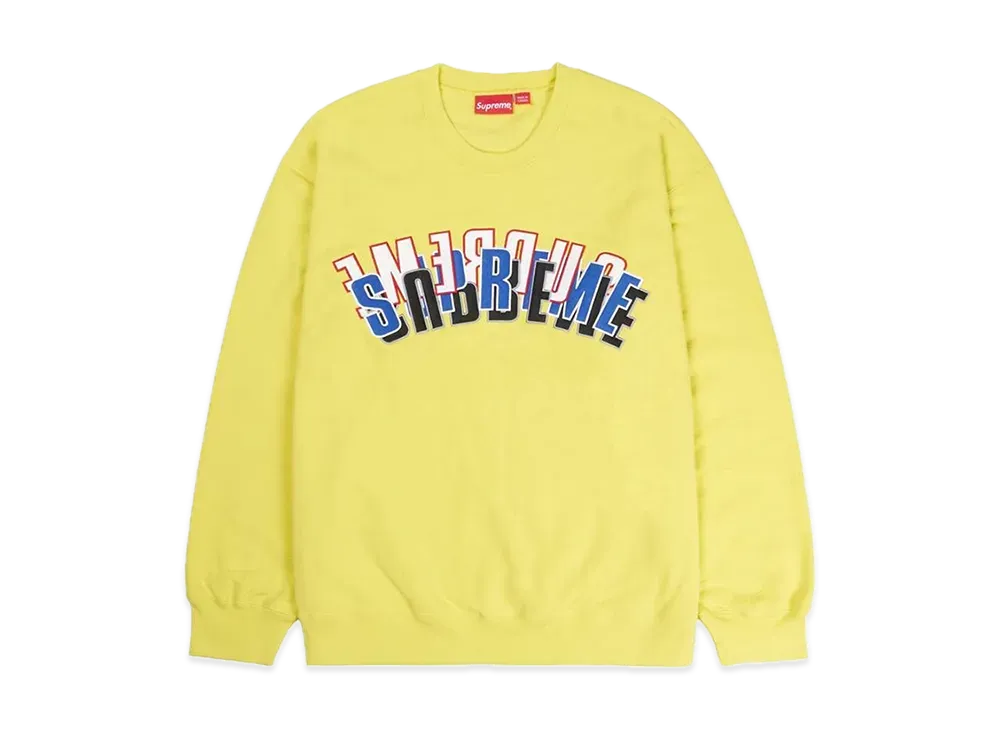 Supreme Stacked Crewneck "Yellow"