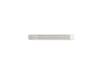 Burberry Check Engraved Palladium-Plated Tie Bar "Palladium"