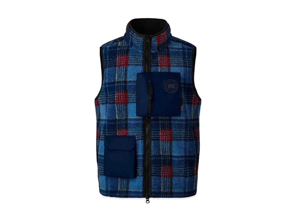 UNION x CANADA GOOSE x NBA Legion Fleece Vest "Legacy Tartan Blue"