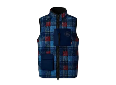 UNION x CANADA GOOSE x NBA Legion Fleece Vest "Legacy Tartan Blue"