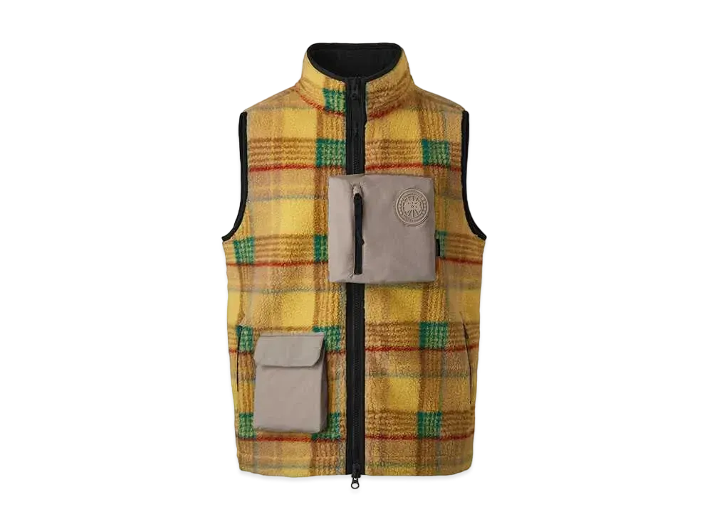 UNION x CANADA GOOSE x NBA Legion Fleece Vest "Legacy Tartan Gold"