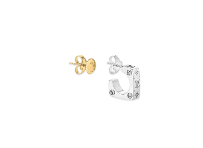 Louis Vuitton Monogram Bold Earrings "Silver/Gold"