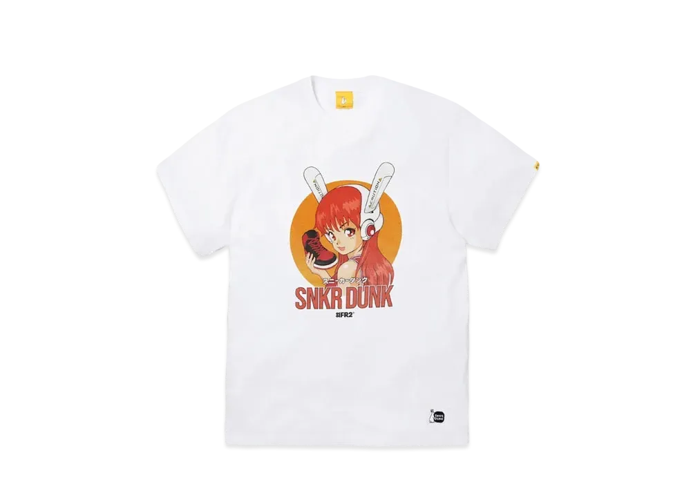 SNKRDUNK collaboration with #FR2 The Girl T-shirt "White"