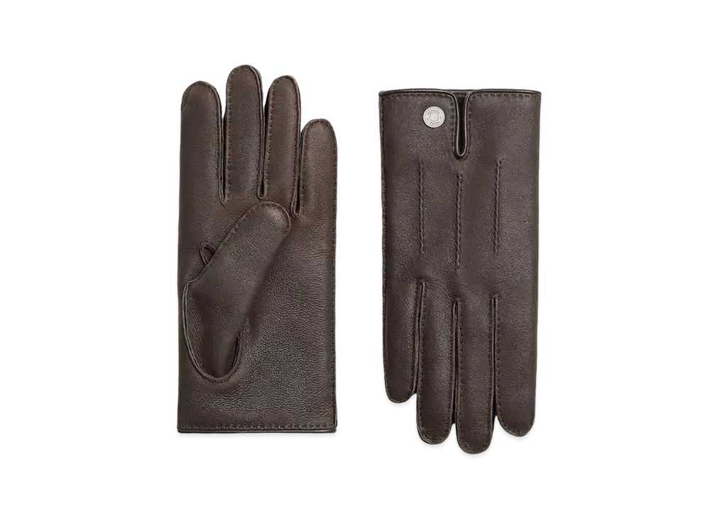 Hermes Clou de Selle II Gloves "Moka"