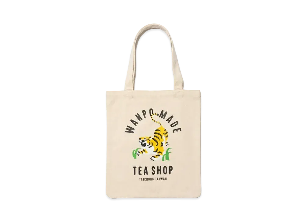 HUMAN MADE X WANPO TEA SHOP Tote "Natural"