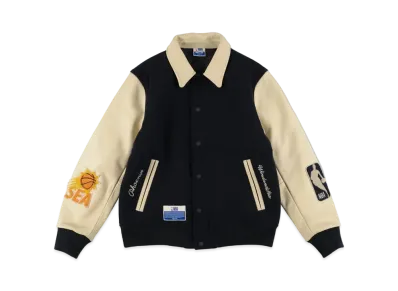 WIND AND SEA x NBA Leather Melton Jacket (Phoenix Suns) "PHX"