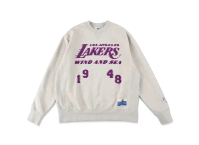 WIND AND SEA x NBA Crew Neck Sweat (Losangeles Lakers) "LAL"
