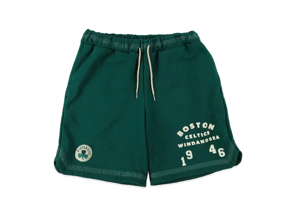 WIND AND SEA x NBA Sweat Shorts (Boston Celtics) "BOS"