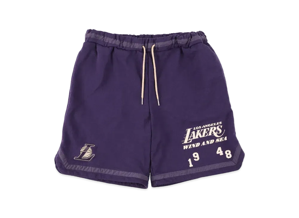 WIND AND SEA x NBA Sweat Shorts (Losangeles Lakers) "LAL"