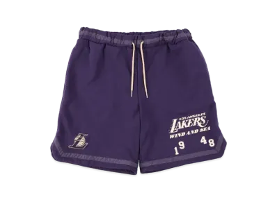 WIND AND SEA x NBA Sweat Shorts (Losangeles Lakers) "LAL"