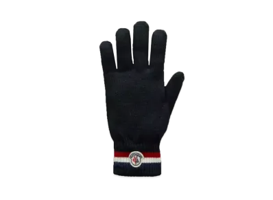 MONCLER Tricolour Knit Gloves "Black"