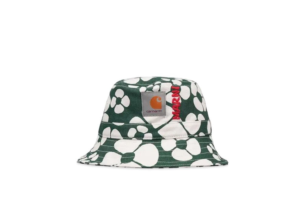 Marni x Carhartt WIP Green Bucket Hat "Forest Green"