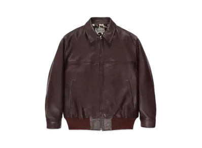 WACKO MARIA Leather Jacket "Brown"