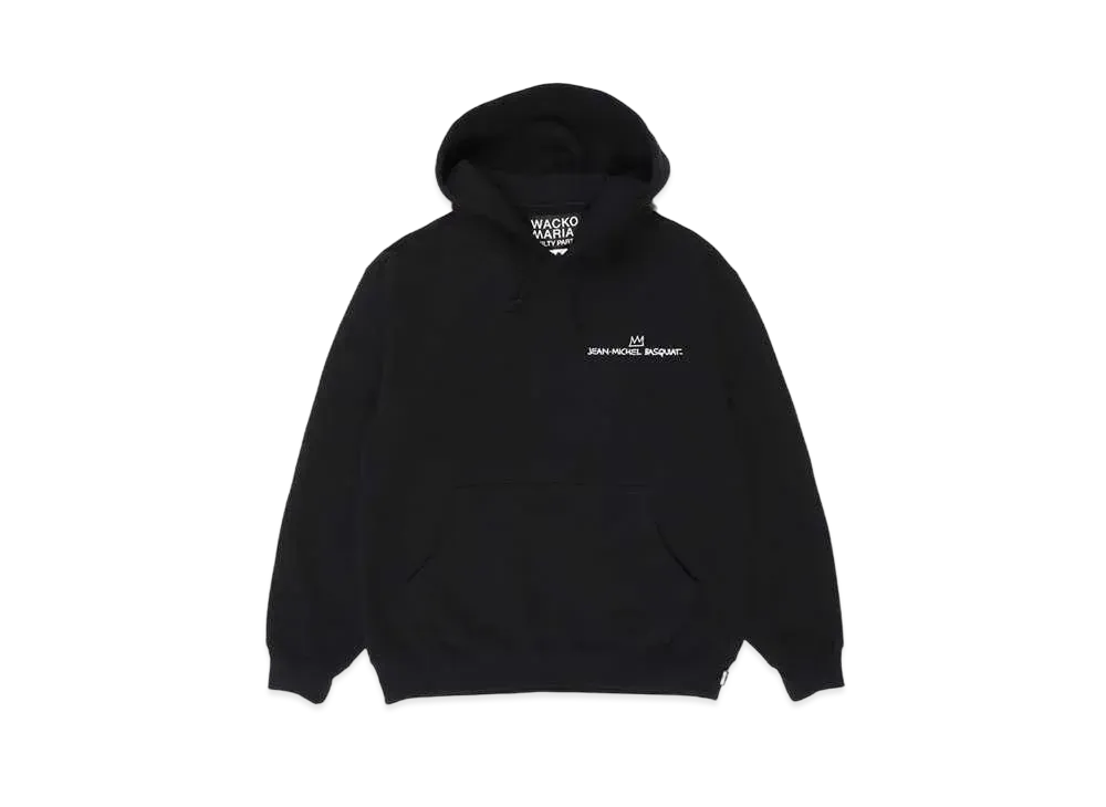 WACKO MARIA Jean-Michel Basquiat / Heavy Weight Hooded Sweat Shirt "Black"
