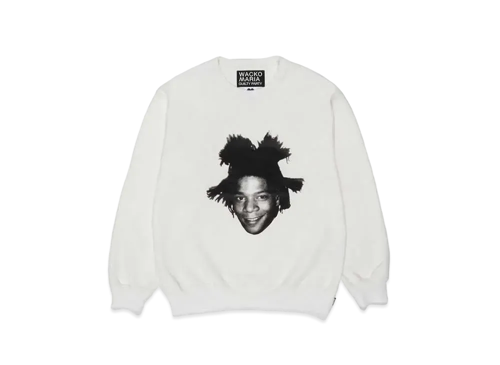 WACKO MARIA Jean-Michel Basquiat / Heavy Weight Sweat Shirt "White"