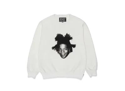 WACKO MARIA Jean-Michel Basquiat / Heavy Weight Sweat Shirt "White"