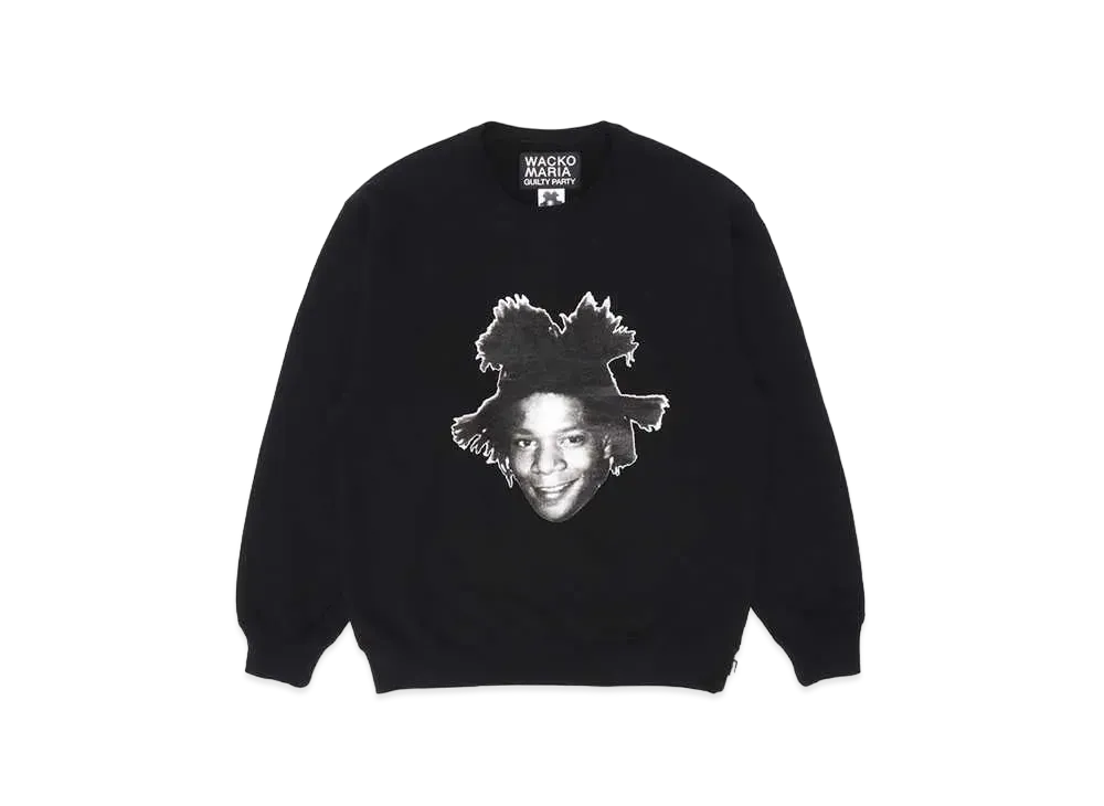 WACKO MARIA Jean-Michel Basquiat / Heavy Weight Sweat Shirt "Black"